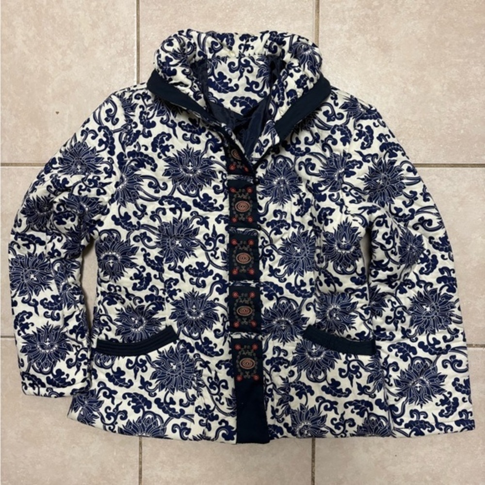 Blue and White Jacket